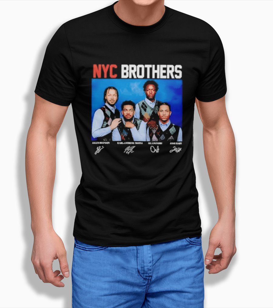 NYC Brothers Jalen Brunson Karl Anthony Towns OG Anunoby Josh Hart T-Shirt