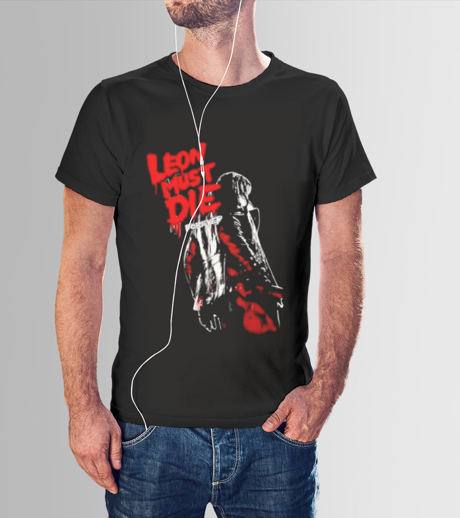 Leon Must Die Forever Red T-Shirt