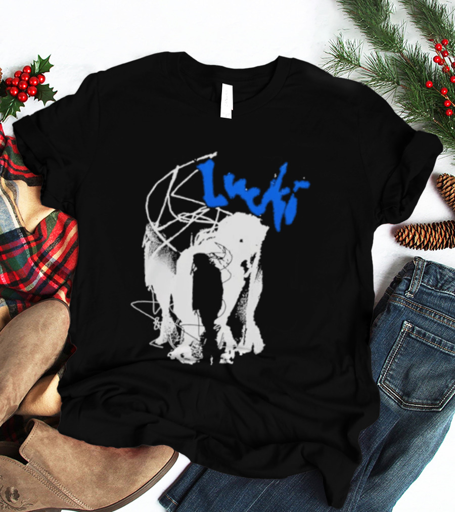 Lucki Alt Heavy Metal Style White Abstract T-Shirt