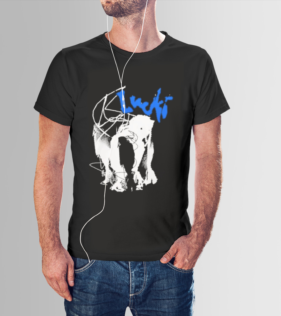 Lucki Alt Heavy Metal Style White Abstract T-Shirt