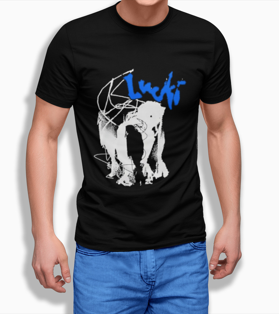 Lucki Alt Heavy Metal Style White Abstract T-Shirt