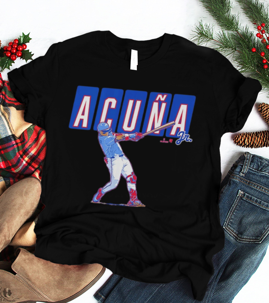 ATL Ronald Acuña Jr Slugger Swing Action T-Shirt