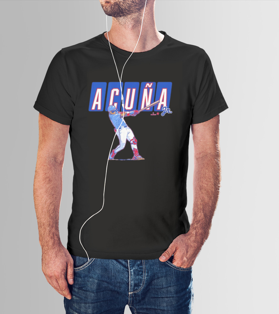 ATL Ronald Acuña Jr Slugger Swing Action T-Shirt