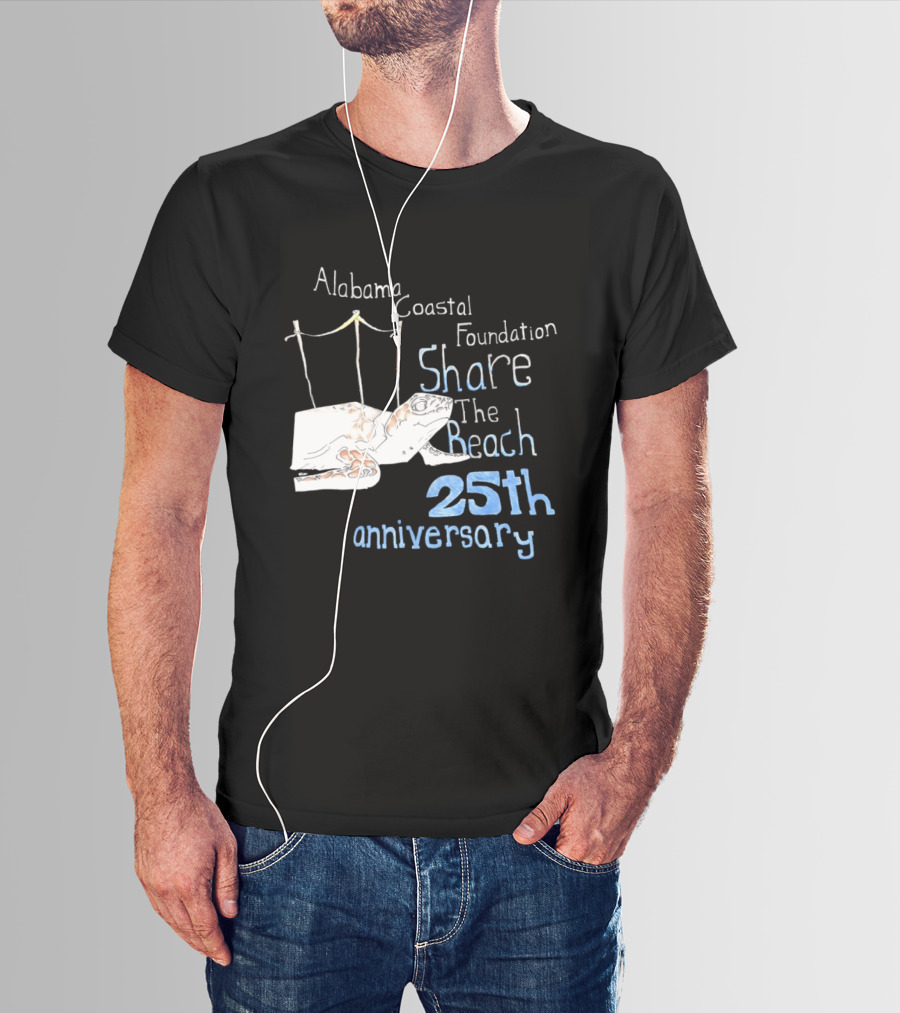 Alabama Coastal Foundation Share The Beach 25th Anniversary T-Shirt