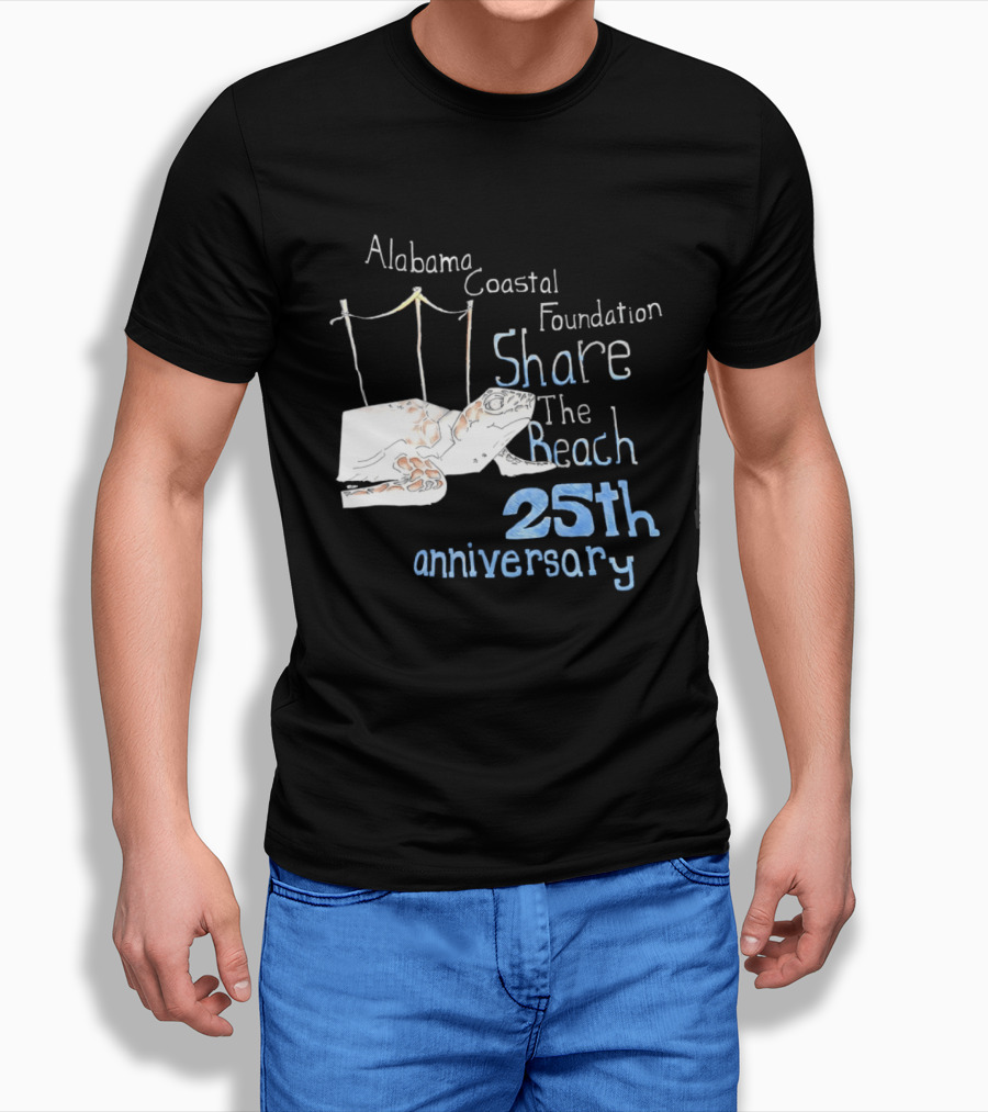 Alabama Coastal Foundation Share The Beach 25th Anniversary T-Shirt