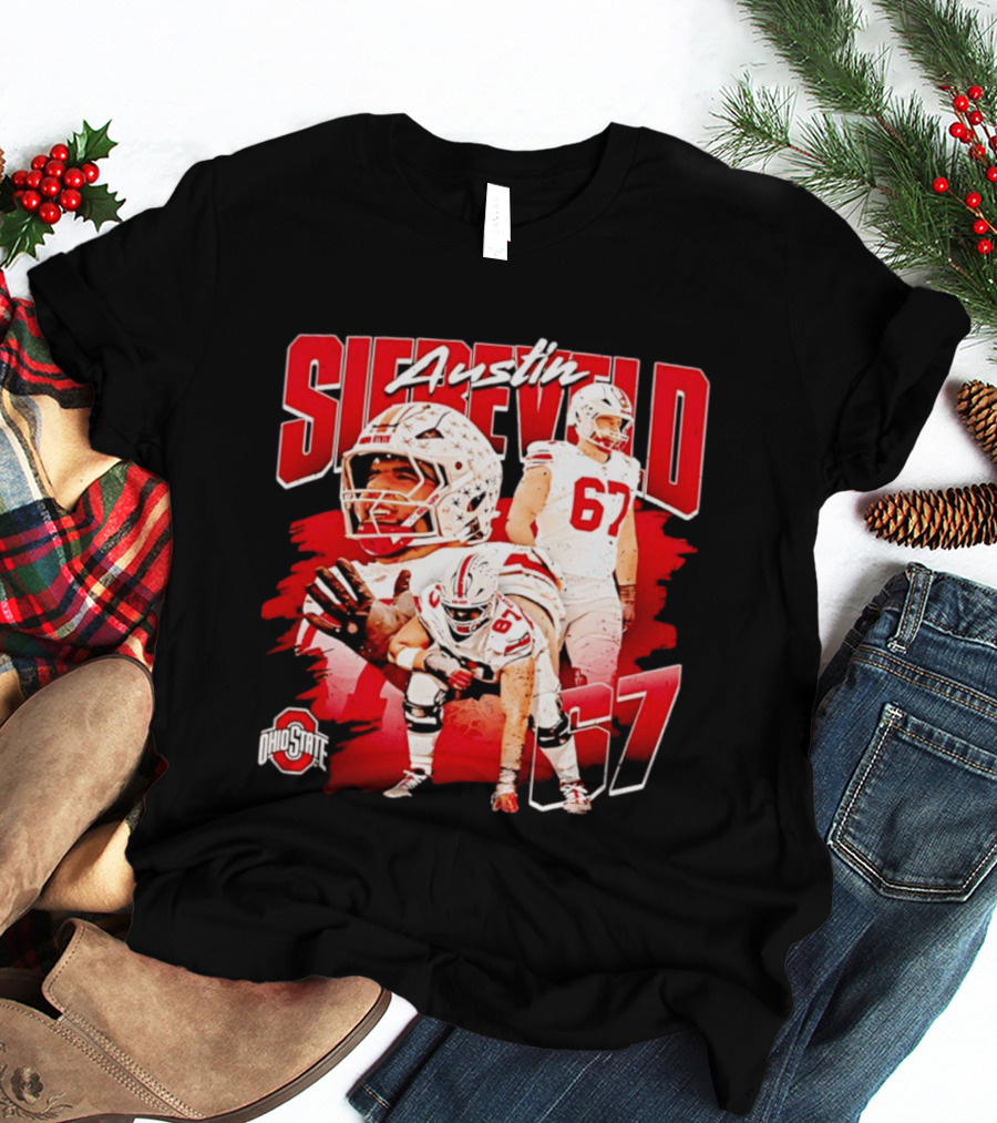 Austin Siereveld 67 Ohio State Buckeyes Football Player T-Shirt
