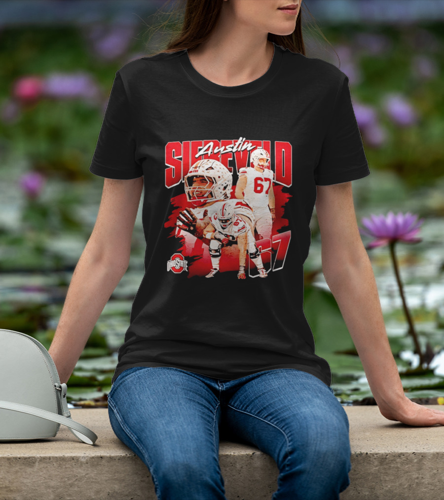 Austin Siereveld 67 Ohio State Buckeyes Football Player T-Shirt