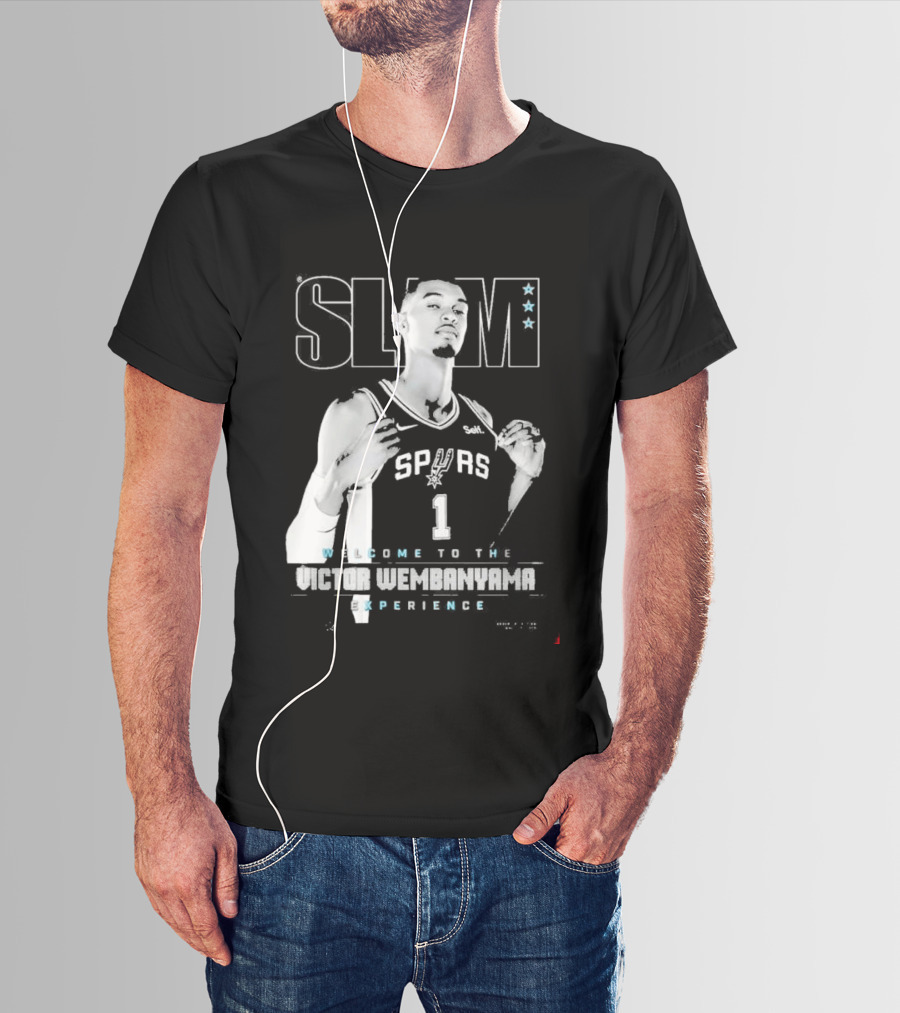 Slam Spurs Victor Wembanyama Welcome To The Future T-Shirt