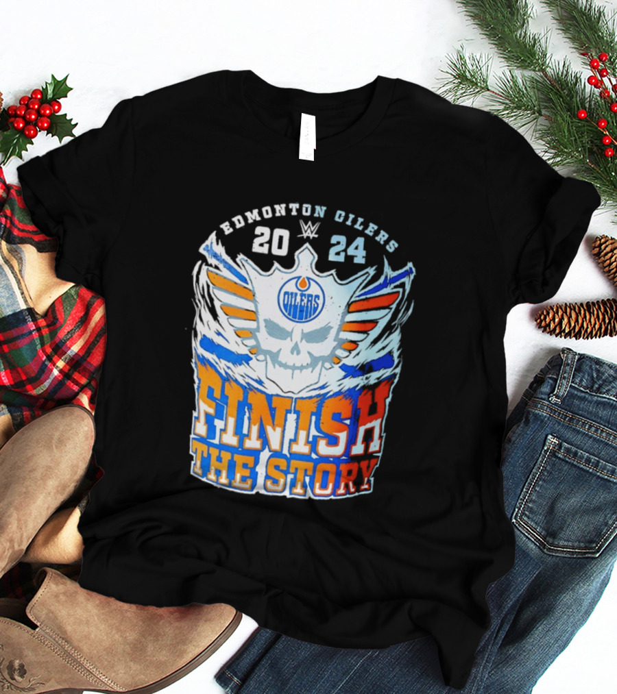 Edmonton Oilers Cody Rhodes Finish The Story 2024 T-Shirt