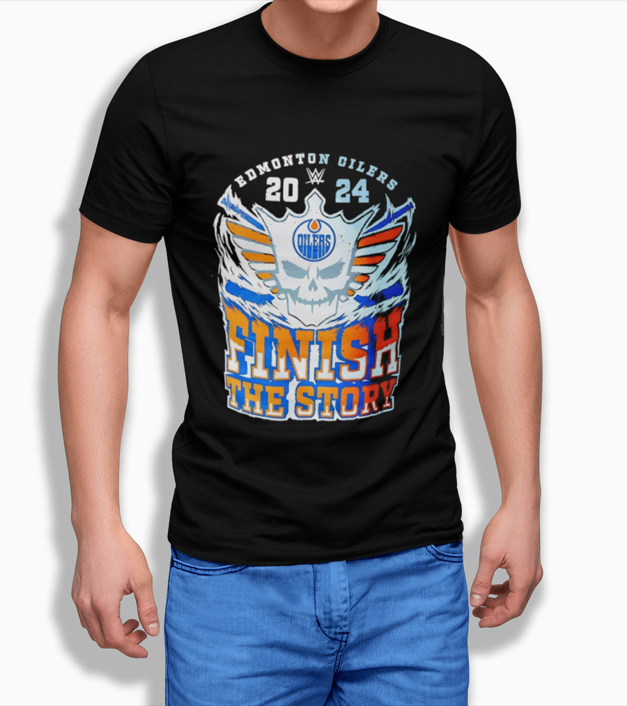 Edmonton Oilers Cody Rhodes Finish The Story 2024 T-Shirt