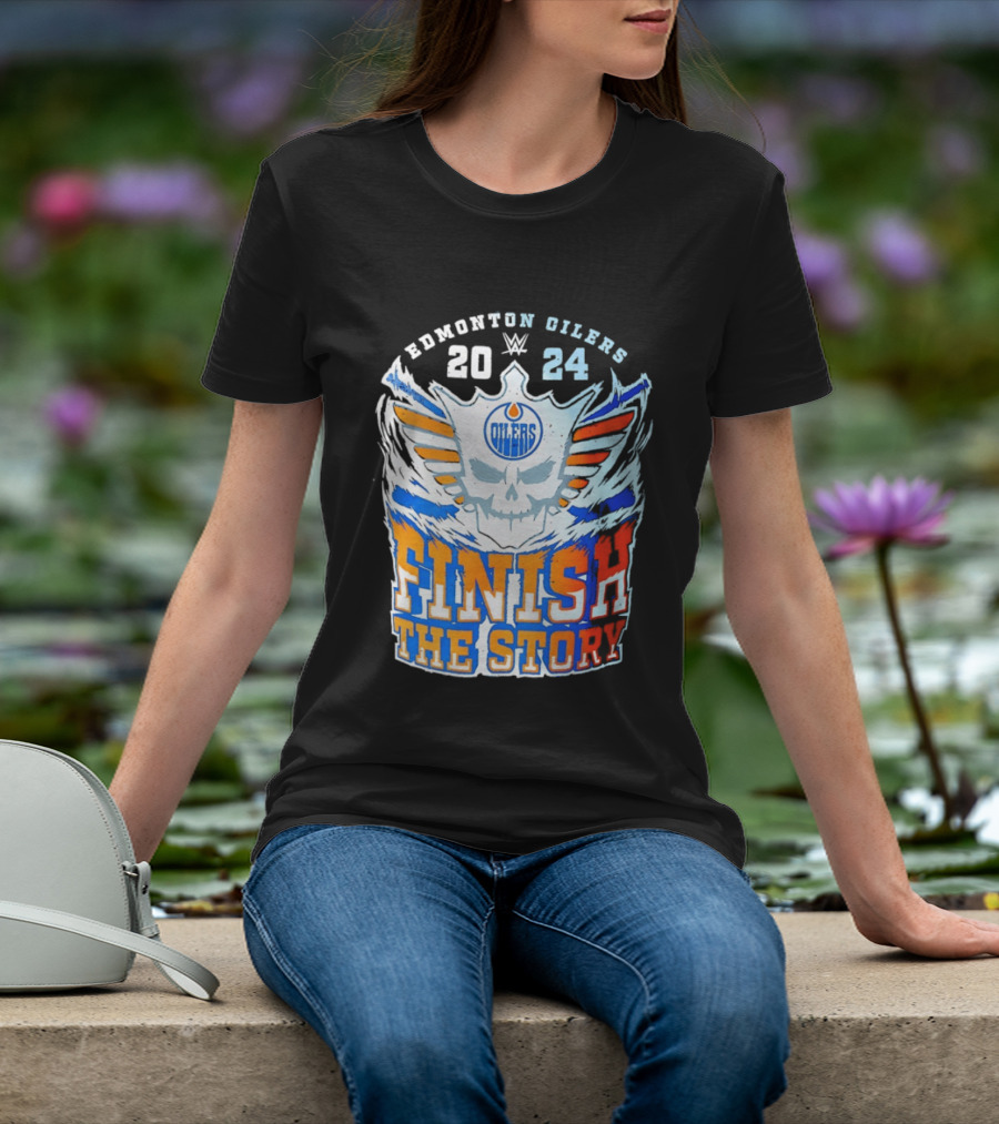 Edmonton Oilers Cody Rhodes Finish The Story 2024 T-Shirt