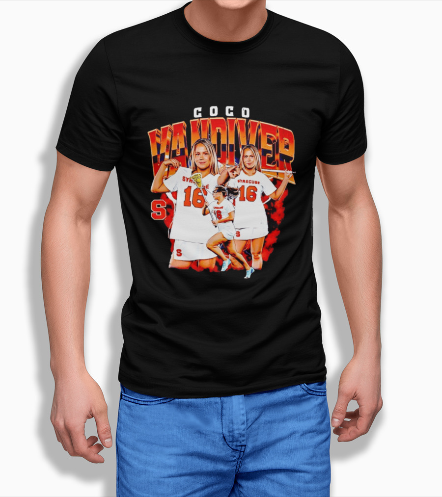 Coco Vandiver Syracuse Orange Lacrosse Number 16 T-Shirt