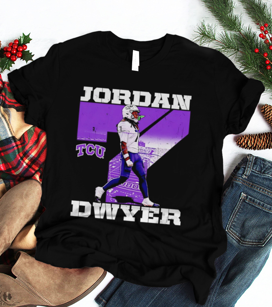 TCU Horned Frogs Football Jordan Dwyer Number 7 T-Shirt