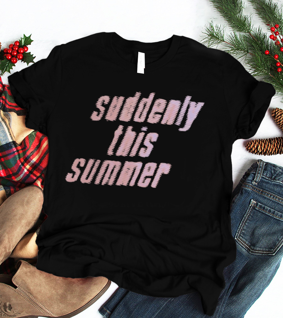 Suddenly This Summer Retro Vibe Pink T-Shirt