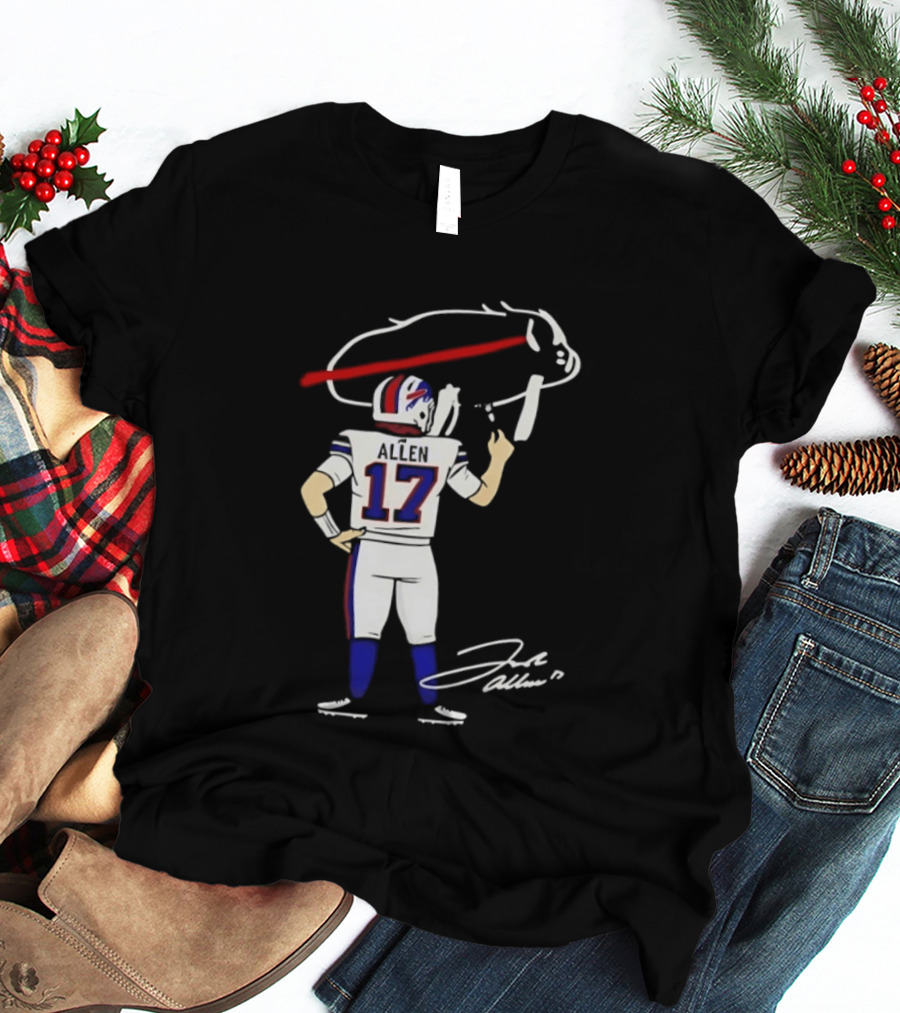 Josh Allen Buffalo Bills Number 17 Prepping For The Season T-Shirt