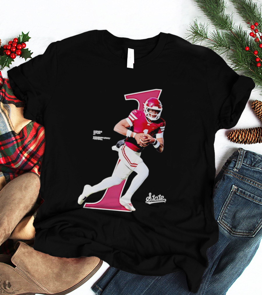 KaMario Taylor Number One Mississippi State Bulldogs Football T-Shirt