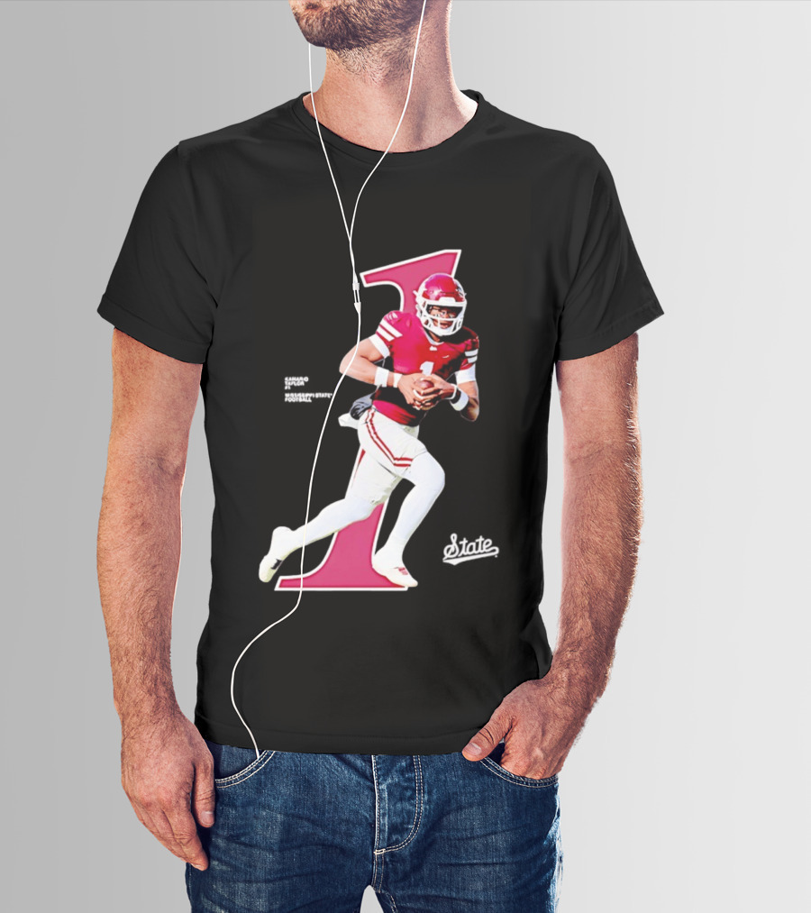 KaMario Taylor Number One Mississippi State Bulldogs Football T-Shirt