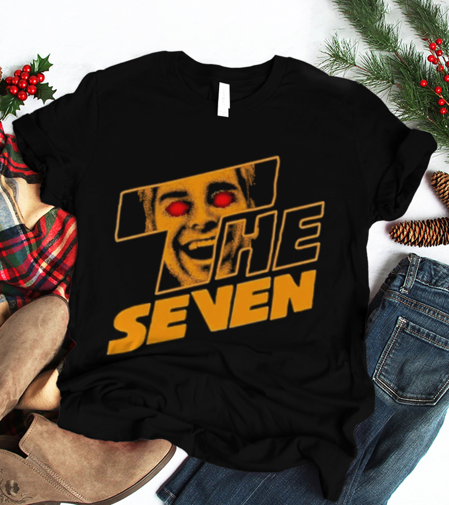 The Boys The Seven Homelander Red Eyes Yellow Face T-Shirt