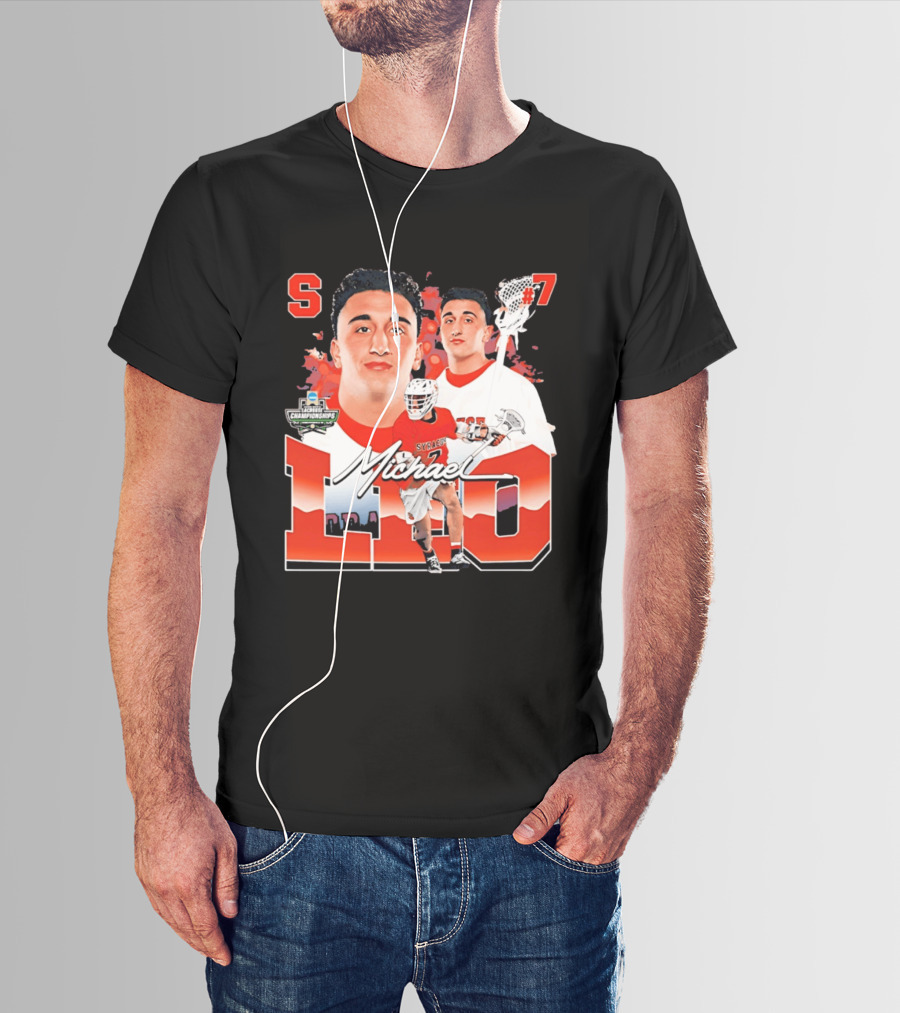 Michael Leo Syracuse NCAA Lacrosse Championships #7 T-Shirt