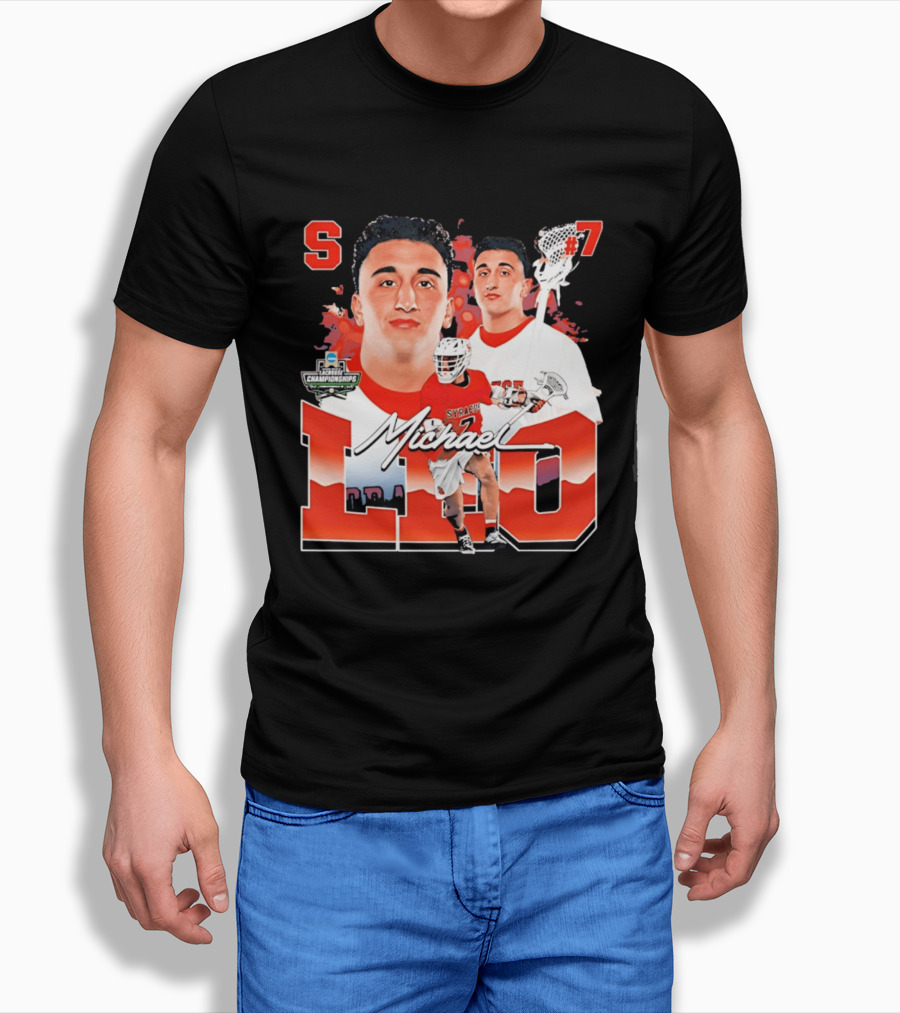 Michael Leo Syracuse NCAA Lacrosse Championships #7 T-Shirt