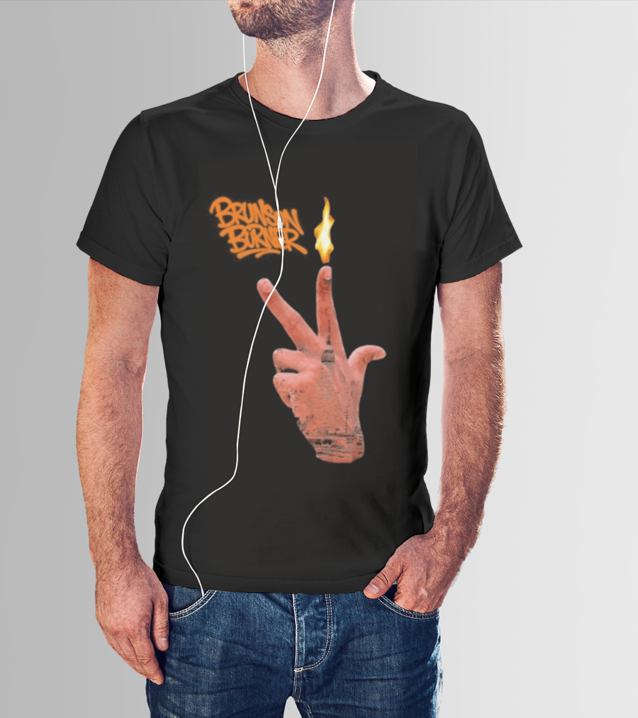 Brunson Burner Flame Hand New York Knicks Jalen Brunson T-Shirt