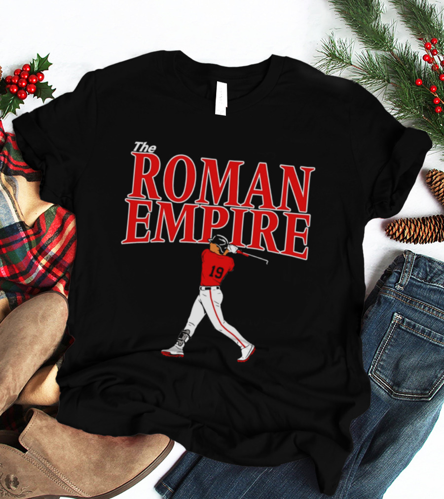 The Roman Empire Number 19 Red Baseball Boston T-Shirt