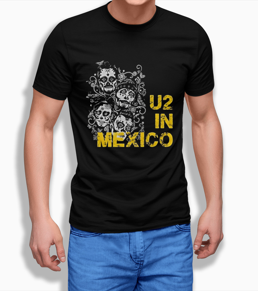 U2 In Mexico Day Of The Dead Skeleton T-Shirt