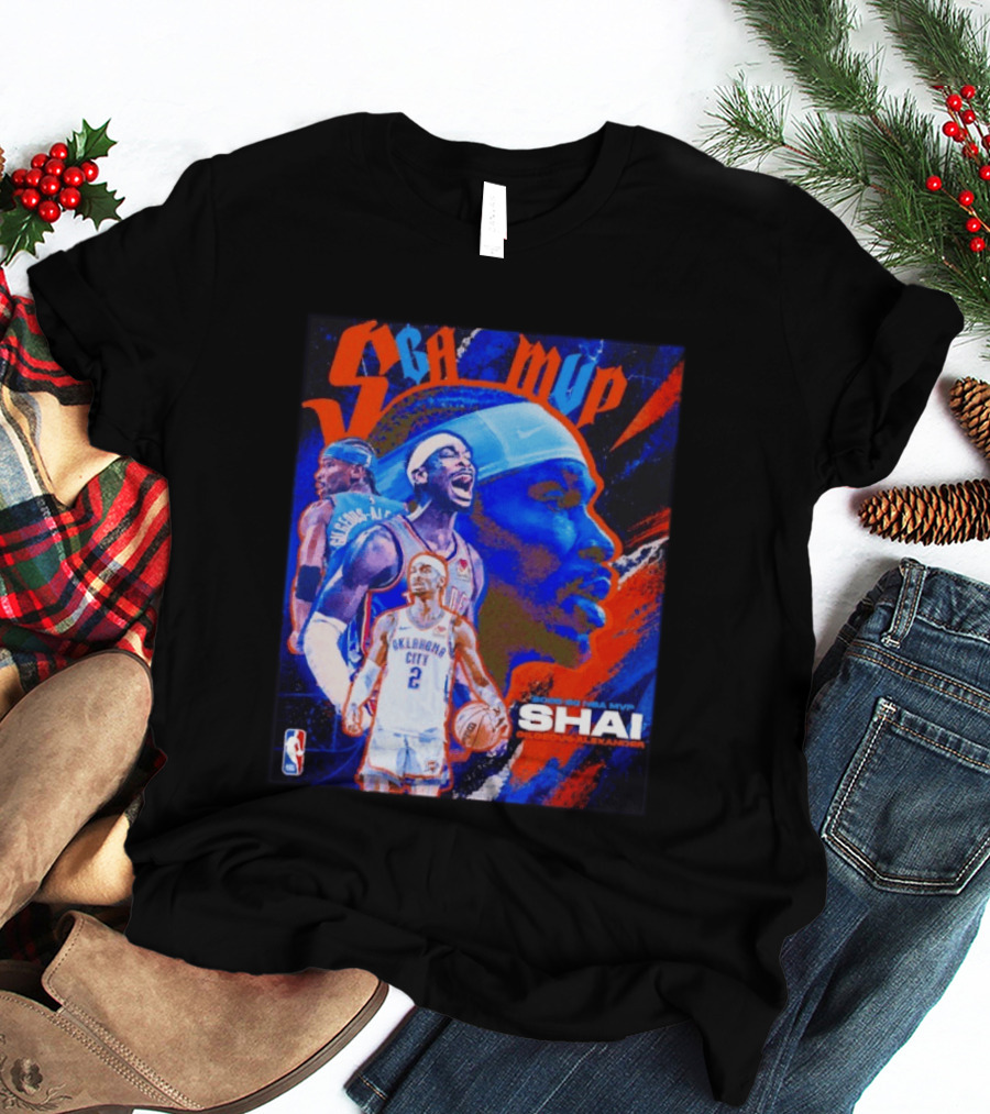 SGA MVP Shai Gilgeous Alexander Oklahoma City 2025 26 NBA MVP T-Shirt
