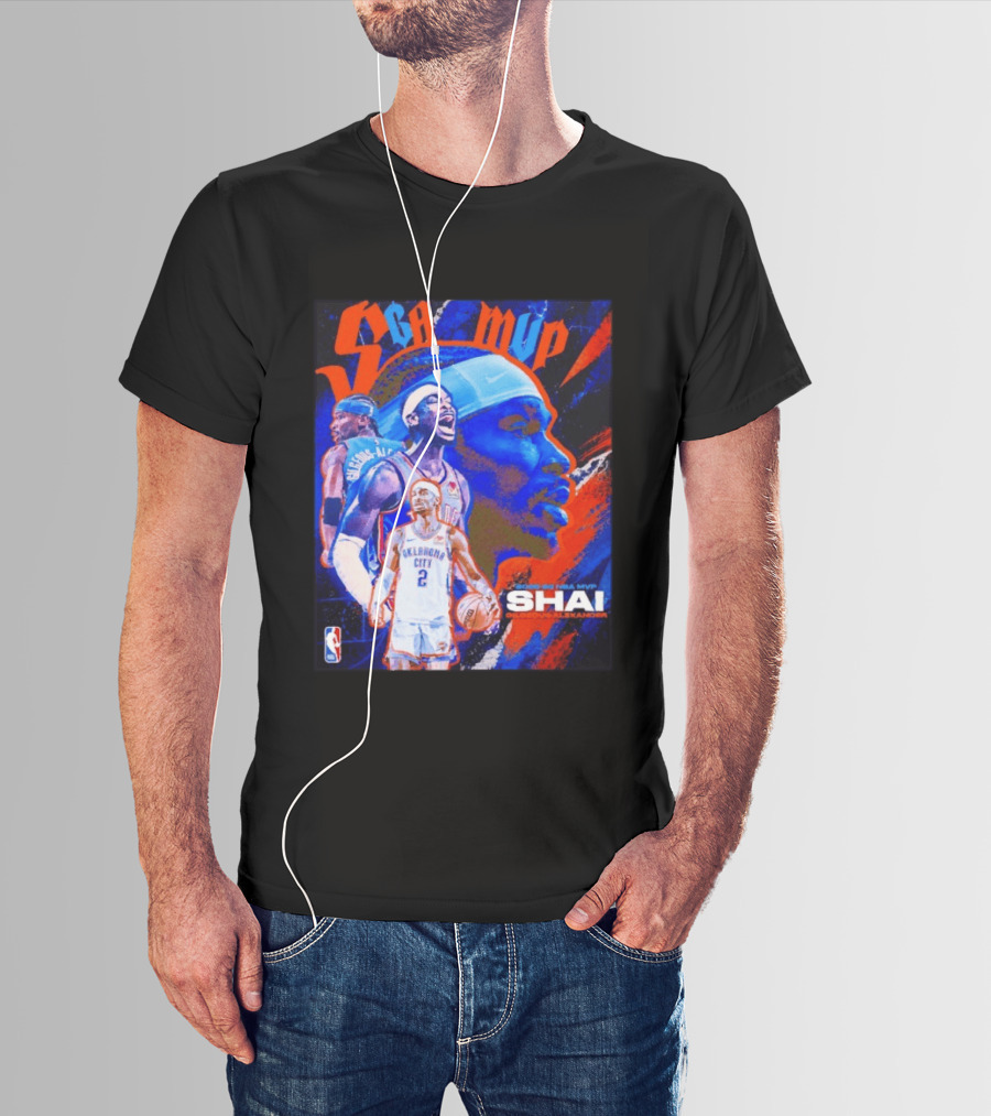 SGA MVP Shai Gilgeous Alexander Oklahoma City 2025 26 NBA MVP T-Shirt