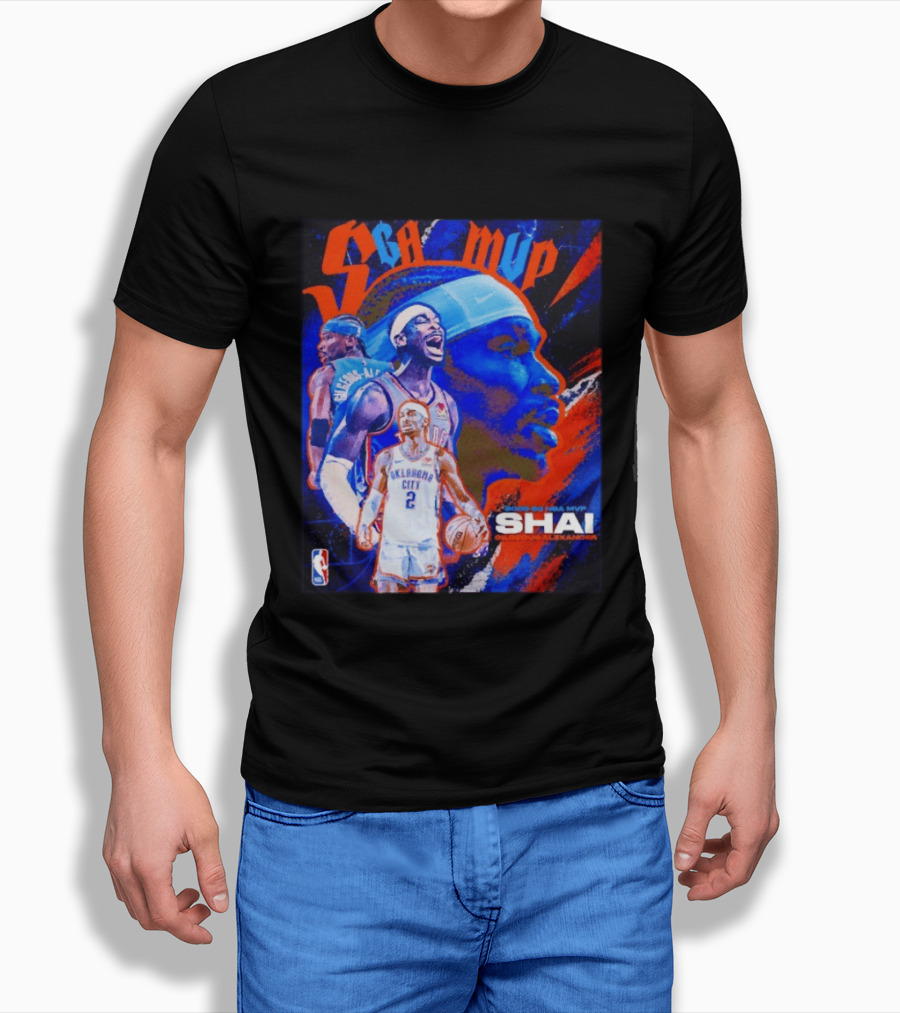 SGA MVP Shai Gilgeous Alexander Oklahoma City 2025 26 NBA MVP T-Shirt