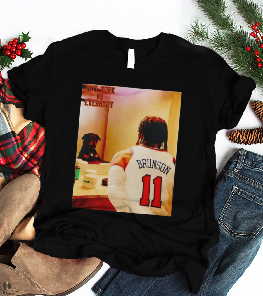 New York Vs Everybody Brunson 11 Mirror Dog T-Shirt