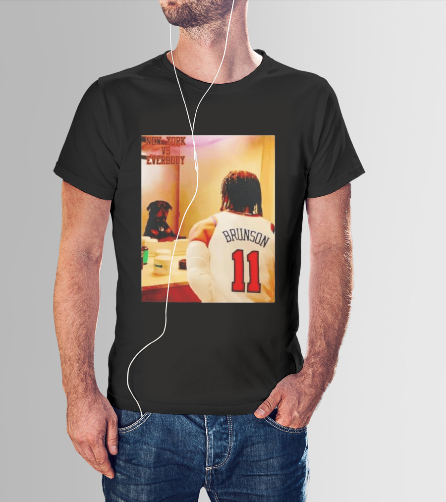 New York Vs Everybody Brunson 11 Mirror Dog T-Shirt