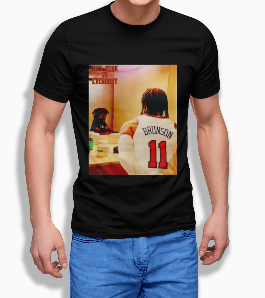 New York Vs Everybody Brunson 11 Mirror Dog T-Shirt