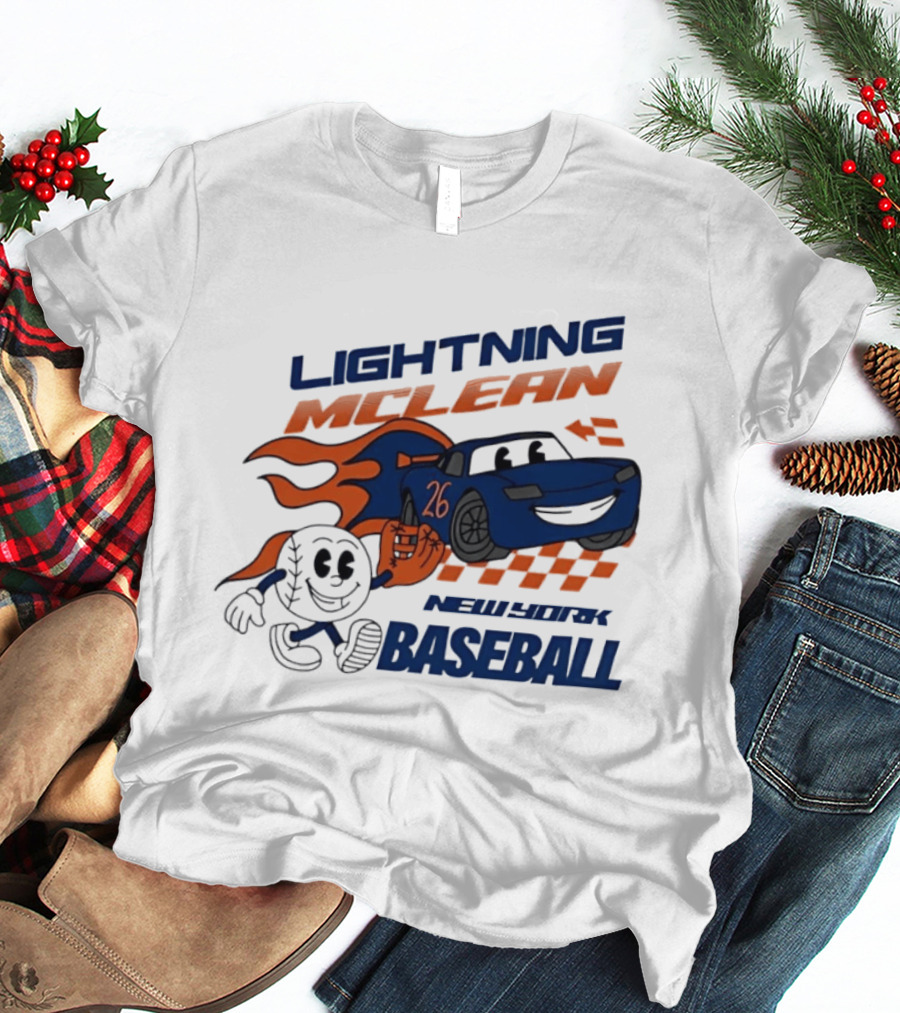 Lightning McLean 26 New York Baseball Players T-Shirt