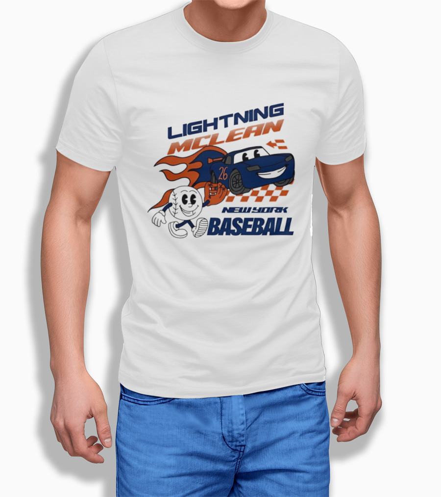 Lightning McLean 26 New York Baseball Players T-Shirt