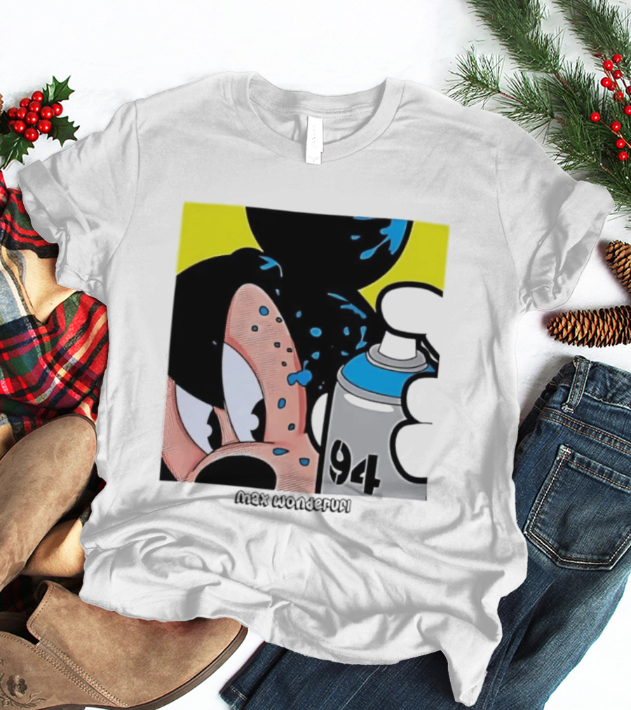 Mickey Mouse Disney Wonderful 84 Spray Paint T-Shirt