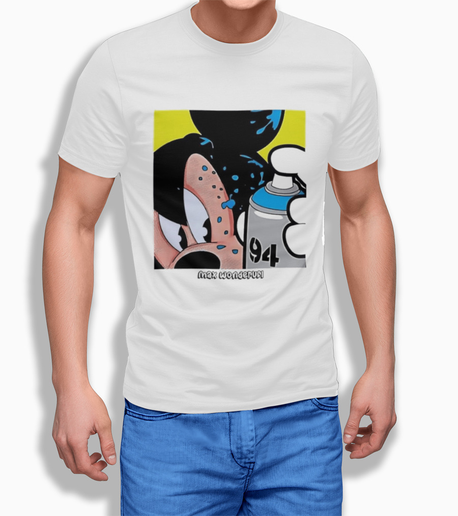 Mickey Mouse Disney Wonderful 84 Spray Paint T-Shirt