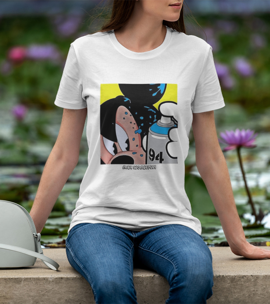 Mickey Mouse Disney Wonderful 84 Spray Paint T-Shirt