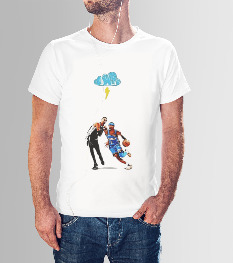 Shai Gilgeous Alexander Oklahoma City Thunder Keldon Johnson San Antonio Spurs Basketball Matchup T-Shirt