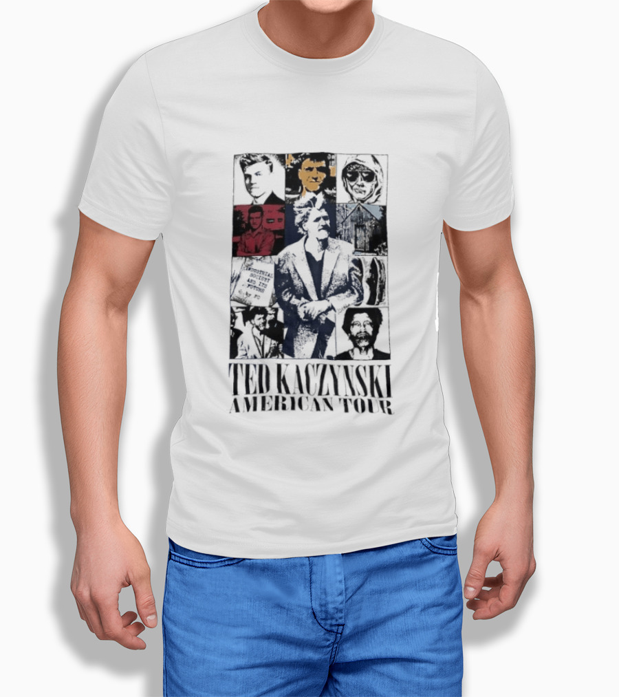 Ted Kaczynski American Tour Collage T-Shirt
