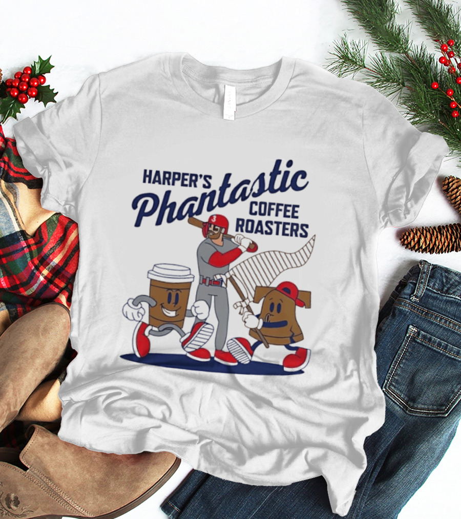 Bryce Harper Philadelphia Phillies MLB Harpers Phantastic Coffee Roasters Baseball T-Shirt