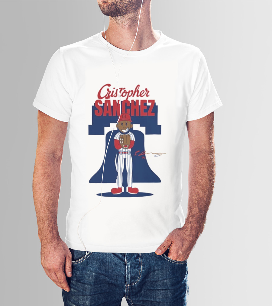 Cristopher Sanchez Philadelphia Phillies MLB Player Number 61 T-Shirt