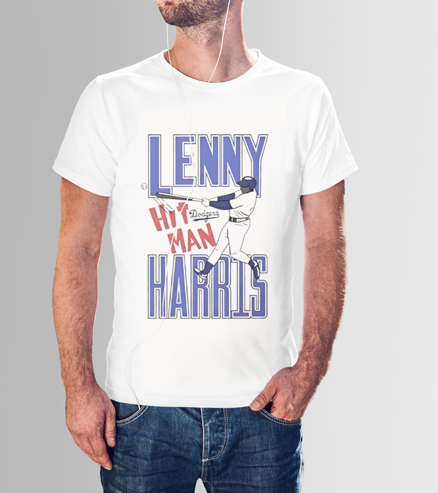 Lenny Harris Dodgers Hit Man Darryl Strawberry T-Shirt