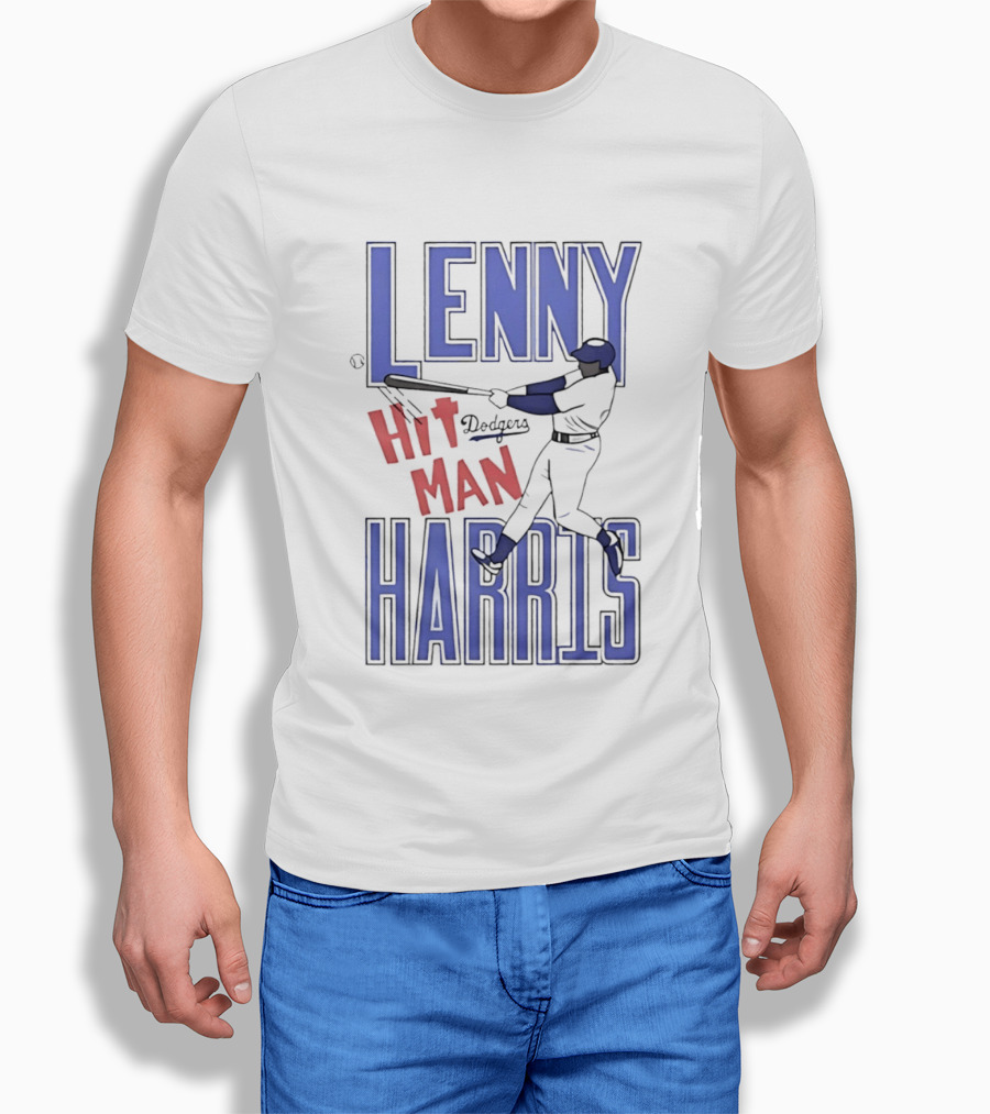 Lenny Harris Dodgers Hit Man Darryl Strawberry T-Shirt