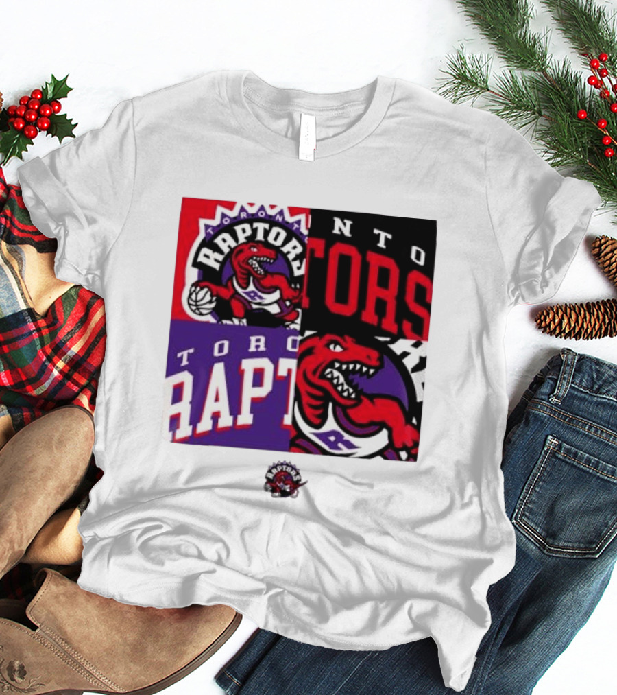 Toronto Raptors NBA Block Team Logo Graphic Raptors Basketball T-Shirt