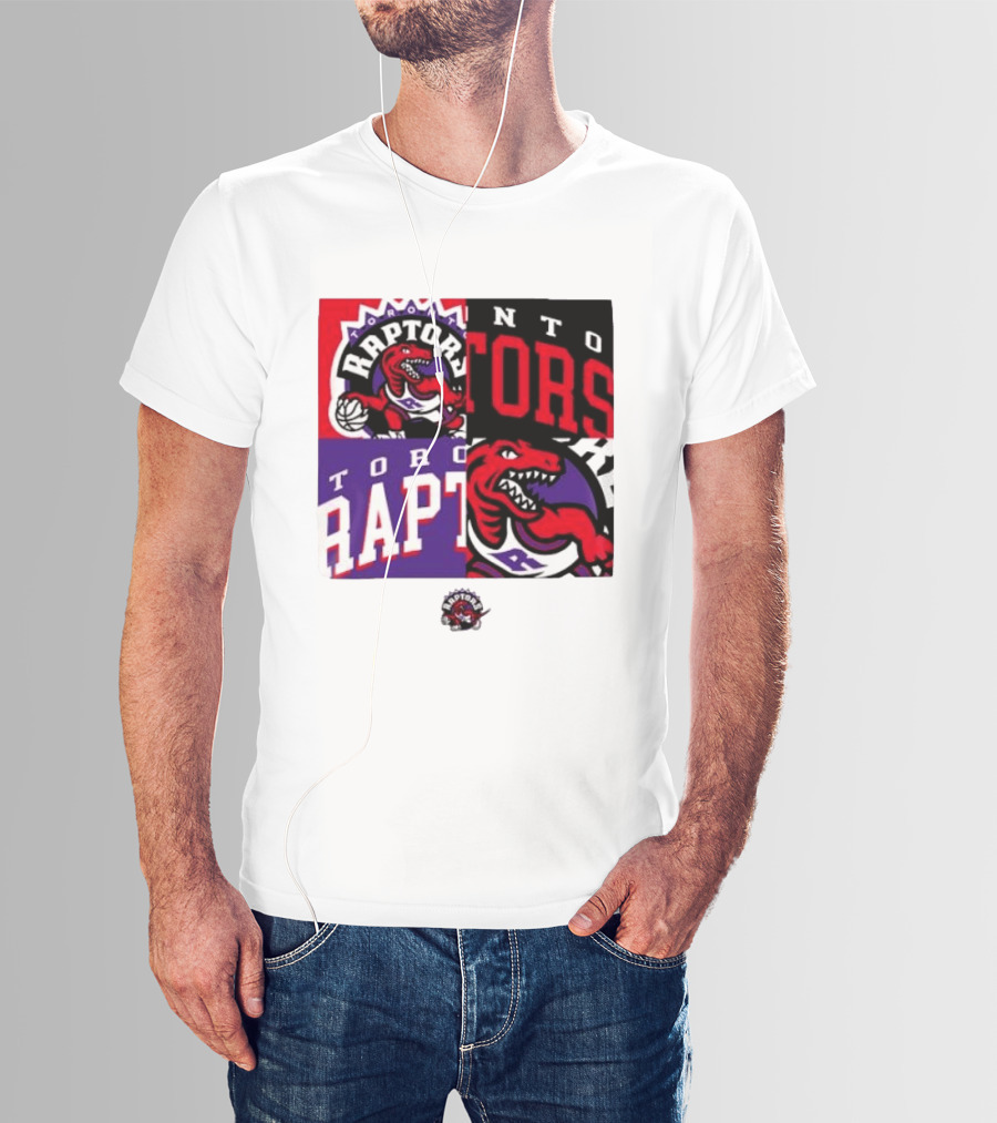 Toronto Raptors NBA Block Team Logo Graphic Raptors Basketball T-Shirt