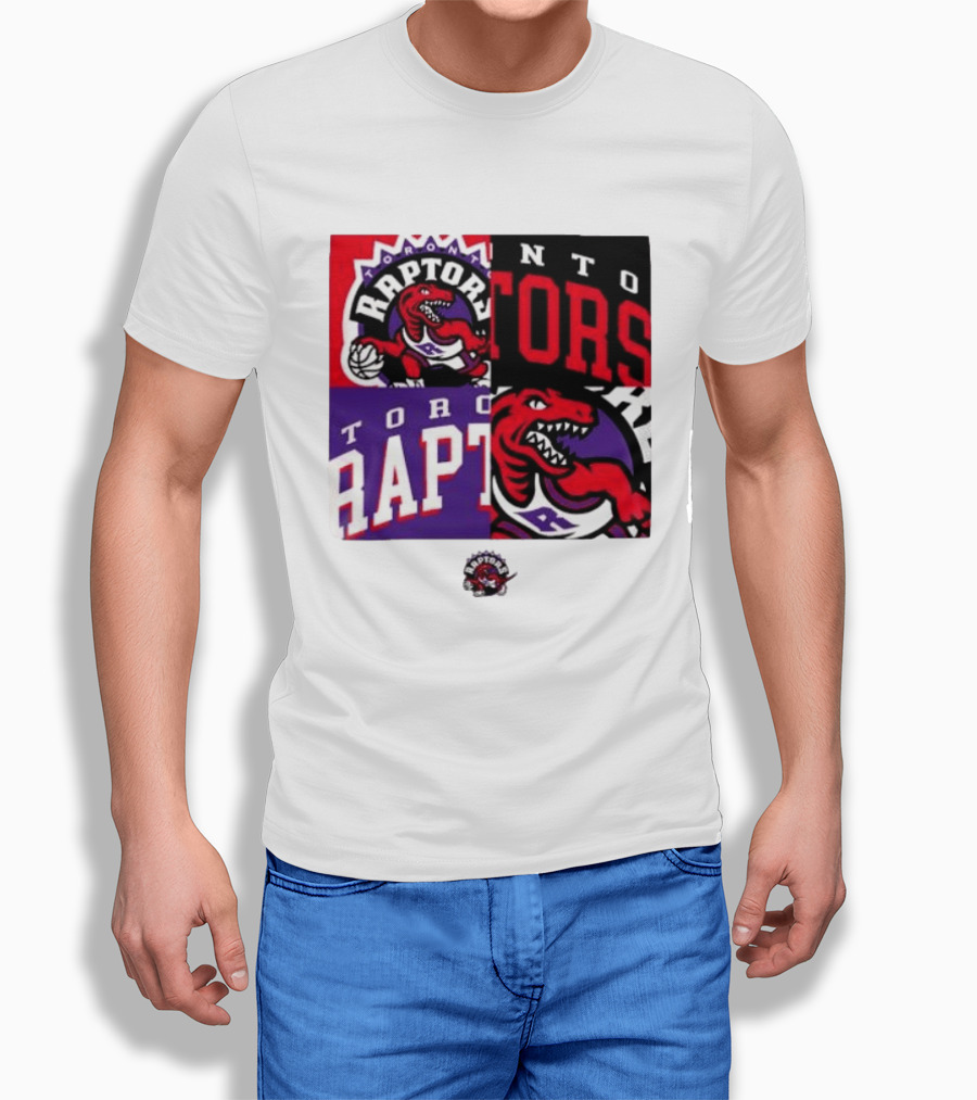 Toronto Raptors NBA Block Team Logo Graphic Raptors Basketball T-Shirt