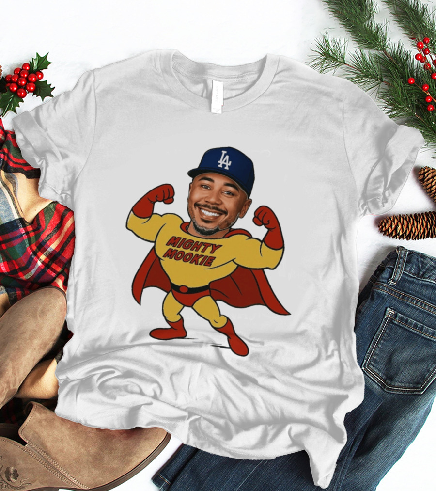 Mookie Betts Los Angeles Dodgers Mighty Mookie Superman T-Shirt