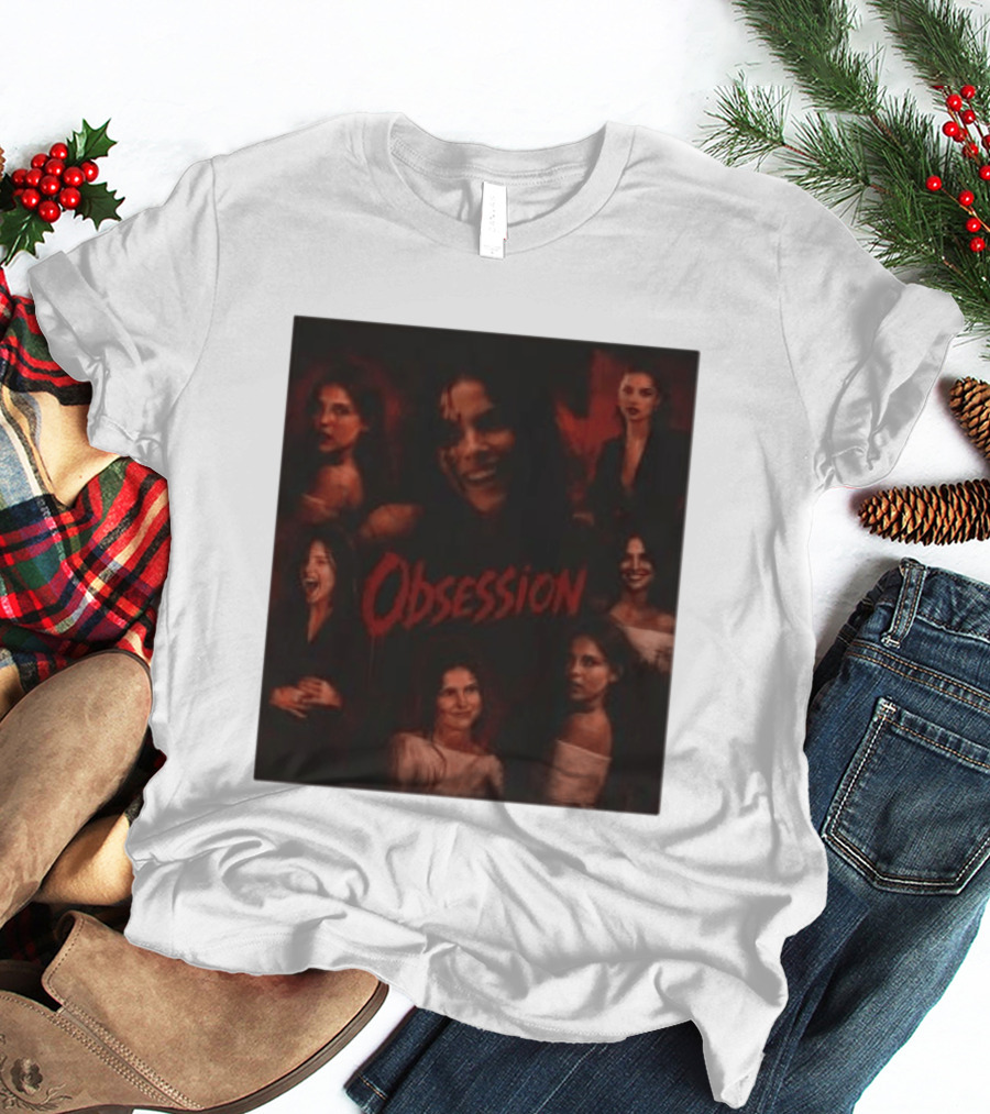 Obsession Nikki Multiple Expressions Dark Red Portraits T-Shirt