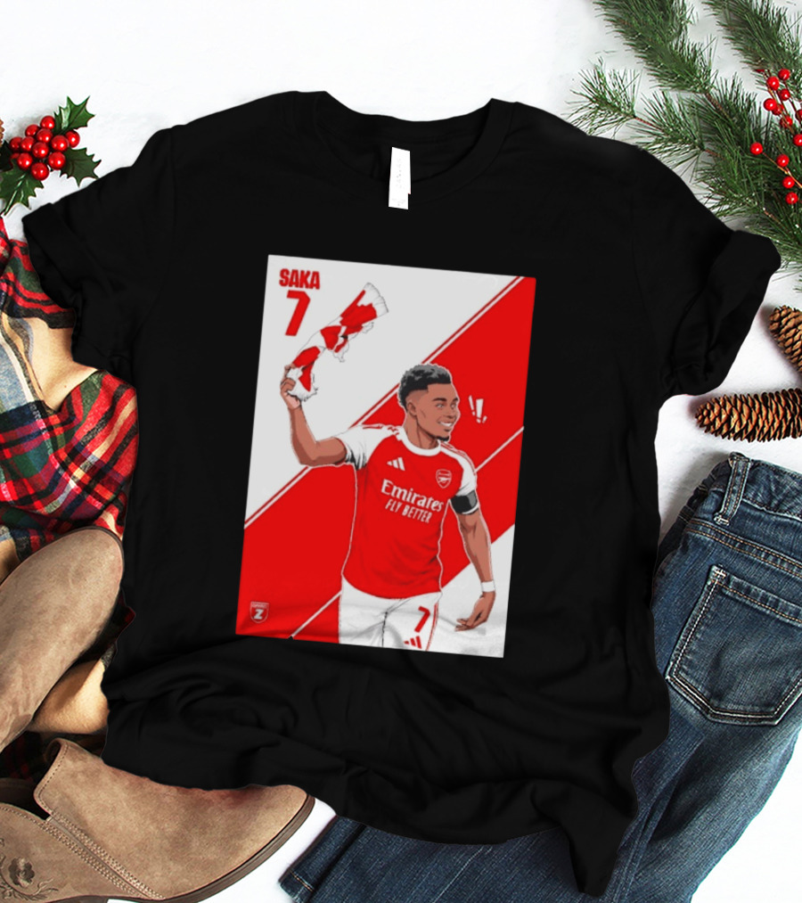 Arsenal F.C. Bukayo Saka 7 Starboy Emirates Fly Better T-Shirt